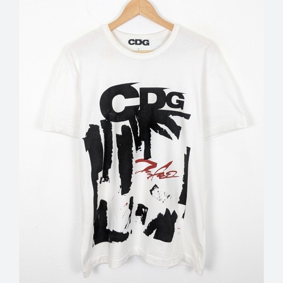 Men’s CDG x Futura Tee Shirt Size Large - Picture 1 of 4